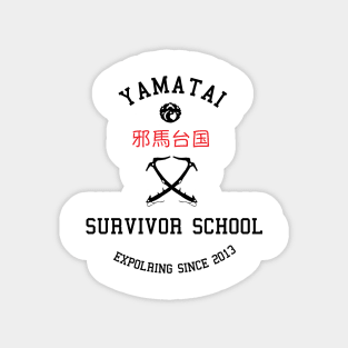 Yamatai Survivor School (Black) Sticker